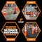 Xpose Safety 36 in Slim Line Orange Traffic Cone, PVC, 6 in & 4 in Reflective Collar, DOT Approved, 8 PK OTC36SL-64-8-X - alternate 4