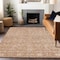 Homeroots 5' X 8' Coral And Ivory Floral Washable Indoor Outdoor Area Rug 604666 - alternate 5