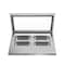 Koolmore 31 in. Countertop Ice Cream Display case with 4 Pans and Glass Sneeze Guard in Stainless-Steel KM-CGD-8HP - alternate 4
