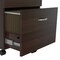 Homeroots Espresso Finish Wood Rolling Filing Cabinet 249815 - alternate 4