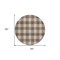 Homeroots 8' Brown And Beige Round Plaid Washable Indoor Outdoor Area Rug 595381 - alternate 3