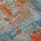 Homeroots 8' Navy Blue Orange And Ivory Round Abstract Washable Indoor Outdoor Area Rug 596880 - alternate 6