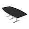Skutchi Designs 8ft Boat Conference Table With Power | Harmony Series | 8 Person Meeting Room Table HAR-BOT-48X96-T-U999ST19-NA - alternate 1