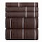 Lavish Home 6PC Bathroom Towels Set 100% Cotton Bathroom Accessories Soft Towel Set for Shower, Gym, Dorm, Spa 67-0024-CH - alternate 1