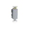 Leviton Wall Switch, 1/2 hp, Rocker, 15 A, Gray 5657-2GY - alternate 1
