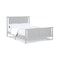 Homeroots Gray Reversible Inlaid Panels Solid Wood Full Bed Frame 530212 - alternate 3