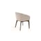 Homeroots Taupe and Brown Boucle And Faux Leather Dining Arm Chair 719110 - alternate 2