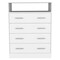 Homeroots 33" White Four Drawer Dresser 534947 - alternate 1