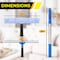 Gritt Commercial Pro Cleaning Kit with with 14 Squeegee, 14 Washer, 20 Pole and 3 Gallon Heavy-Duty Bucket GRI138B - alternate 5