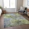 Homeroots 3' X 5' Olive Green And Gray Abstract Washable Indoor Outdoor Area Rug 581767 - alternate 5