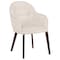Leisuremod Elias Dining Chair Upholstered in Leather Velvet and Powder Coated Iron Legs EDC21BG - alternate 1