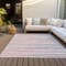 Homeroots 5' X 8' Pink Blue And Purple Striped Washable Indoor Outdoor Area Rug 597272 - alternate 5