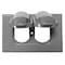 Bell Box Cover, 1 Gang, Aluminum, Duplex Receptacle Cover Type 5180-0 - alternate 2