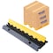 Atlas Heavy Duty Cable Protector Ramp, 2 Channel Bulk Pallet, 40'' Long Black & Yellow, 20PK CP9987-20 - alternate 1