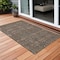 Homeroots 2' X 3' Chocolate Tribal Washable Indoor Outdoor Area Rug 564311 - alternate 4