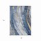 Homeroots 3' X 5' Blue Gold And Ivory Abstract Washable Indoor Outdoor Area Rug 617425 - alternate 2