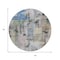 Homeroots 8' Blue Black And Copper Round Abstract Washable Indoor Outdoor Area Rug 630947 - alternate 6