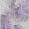 Homeroots 8' X 10' Purple Eggplant And Ivory Abstract Washable Indoor Outdoor Area Rug 616841 - alternate 5