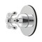 Kingston Brass Single-Handle Six-Way Diverter Valve with Round Trim Kit, Polished Chrome KS4031TX - alternate 1