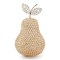 Homeroots 18" Gold Aluminum And Faux Crystal Decorative Pear 659501 - alternate 1