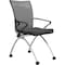 Mayline Training Chair Integrated Arms, 18-1/2" Height, Mesh, Black TSH1BB - alternate 1