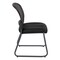 Office Star Products ProGrid Titanium & Black Visitors Chair, Sled Base, Dillon Black 86725R-R107 - alternate 3