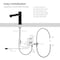 Kibi Circular Touchless Bathroom Faucet with Pop-Up Drain, Plug-In or Battery Powered C-KBF1029MB - alternate 4