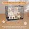 Fluffydream HENGLIN-42in Double Door Dog Cage 3A88PTCRAT2DOOR42 - alternate 5