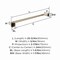 Amerock Revitalize Golden Champagne Traditional 24 in 610 mm Towel Bar BH36034BBZ - alternate 4