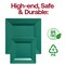 Smarty Had A Party Hunter Green Square Plastic Plates Dinnerware Value Set (120 Dinner Plates+120 Salad Plates), 240PK 9919VP-CASE - alternate 6