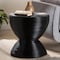 Bali & Pari Tokyo Laminated Natural Rattan Side Table, Black 259-14298-ZORO - alternate 6