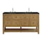 James Martin Vanities Breckenridge 60" Double Vanity, Light Natural Oak, w/ 3 CM Phantome Eclos Top 330-V60D-LNO-3PHT - alternate 1