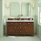 James Martin Vanities Lorelai 60in Double Vanity, Mid-Century Walnut w/ 3 CM Victorian Silver Silestone Top 424-V60D-WLT-FVSL - alternate 3