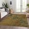Homeroots 8' X 10' Copper And Green Abstract Washable Indoor Outdoor Area Rug 603584 - alternate 4