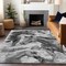 Homeroots 5' X 8' Gray And Silver Horse Washable Indoor Outdoor Area Rug 618698 - alternate 2