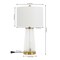 Jonathan Y Tryon 26" Modern Minimalist Glass/Iron Nightlight LED Table Lamp, Brass Gold/Clear, 2PK JYL1137A-SET2 - alternate 2