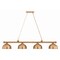 Z-Lite Cordon Heritage Brass 4 Light Billiard 2306-4HBR-D12HBR - alternate 1