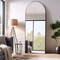 Homeroots 65" Black Arch Wood Framed Standing Mirror 565022 - alternate 5