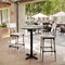 Flash Furniture 31.25" RND Tabletop, Seamless Surface Technology, Gray Faux Concrete, 22x22 Black Bar Height X-Base ST-RD31-CMGY-T2222B-GG - alternate 6