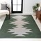 Jonathan Y Chayton Minimalist Geometric Non-Slip Machine-Washable Dark Green/Light Gray 8 ft. x 10 ft. Area Rug WSH110C-8 - alternate 4