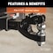 Curt Receiver-Mount Ball and Pintle Hitch, Class 5 Hitch, 3 in Dia Hitch Ball, Steel, Powder-Coated 48012 - alternate 3
