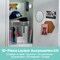 Lockermate By Bostitch 10-Piece Fashion Locker Kit with 12in Stac-A-Shelf, White/Crystal 5082-WHT - alternate 5
