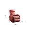 Homeroots 28" Red Tufted Faux Leather Power Lift Assist Recliner 285713 - alternate 2
