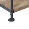 Homeroots 65" Natural And Black Metal and Wood Five Tier Etagere Bookcase 486321 - alternate 6