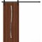 Sartodoors Modern Barn Door 30 x 96 inches, BASIC 3002 Walnut Franko, 6.6FT Rail Track Heavy Hardware Set, S BASIC3002BD-B-GOFR-3096 - alternate 1