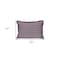 Homeroots 14" X 20" Purple and White Striped Cotton Throw Pillow With Fringe 529246 - alternate 4