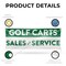 Signmission Golf Carts Sales and Service, 18 Inch x 48 Inch, Vinyl Banner B-30677 - alternate 2