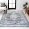 Jonathan Y Bausch Bohemian Distressed Chenille Non-Slip Machine-Washable Dark Gray/Blue 3 ft. x 5 ft. Area Rug WSH201D-3 - alternate 4