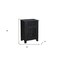 Homeroots 30" Black Solid Wood Distressed One Drawer Nightstand 521199 - alternate 6