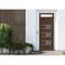 Vdomdoors Front Exterior Prehung Metal-Plastic Door, Manux 8933 Walnut, Top Sidelite Transom, Office Commerci MANUX8933EXD-WLN-W32xH80+14-LH - alternate 1